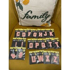 Michaels Pink Alphabet Patches